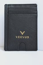 Load image into Gallery viewer, VEEVUS Unisex Saffiano Leather Card Wallet