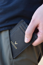 Load image into Gallery viewer, VEEVUS Unisex Saffiano Leather Card Wallet