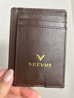 Load image into Gallery viewer, VEEVUS Unisex Saffiano Leather Card Wallet
