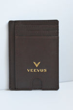 Load image into Gallery viewer, VEEVUS Unisex Saffiano Leather Card Wallet